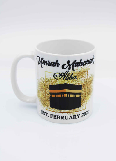 Umrah Mubarak Mug - Glitter Kabah