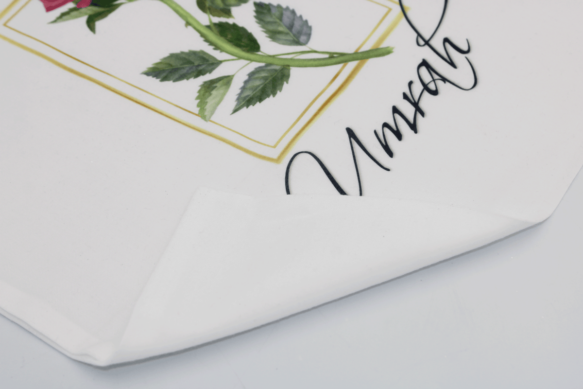 Personalised Tote Bag, Rose Design