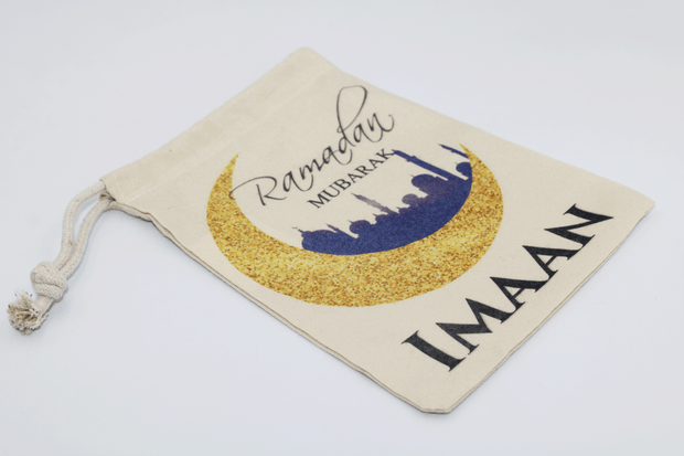 Personalised mini eid sack, personalised eid money bag, personalised eid sack