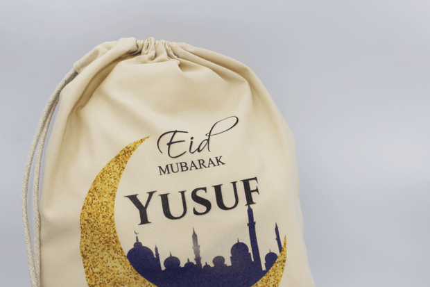 Personalised Eid Sack/ Eid Party Bag Eid Gift Bag