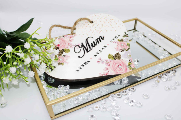 Mum Heart Plaque