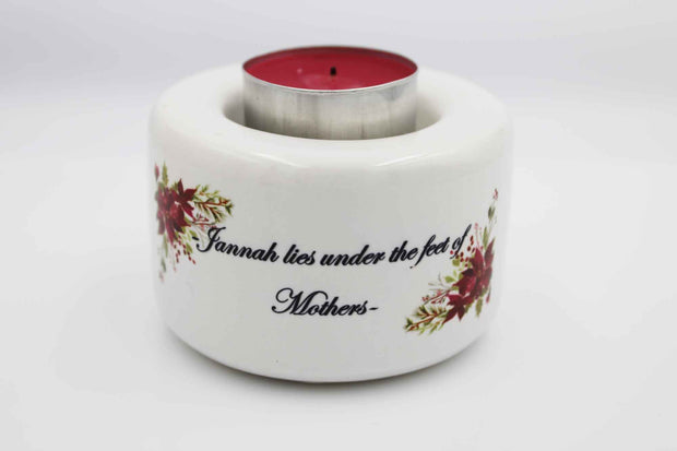 Mother's Day Candle Holder - Small Maroon