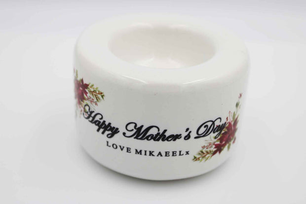 Mother's Day Candle Holder - Small Maroon