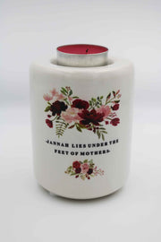 Mother's Day Candle Holder - Medium Maroon