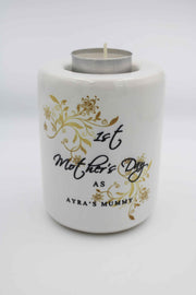 Mother's Day Candle Holder - Medium Gold