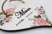 Mum Heart Plaque