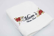Personalised Mum Towel - Maroon