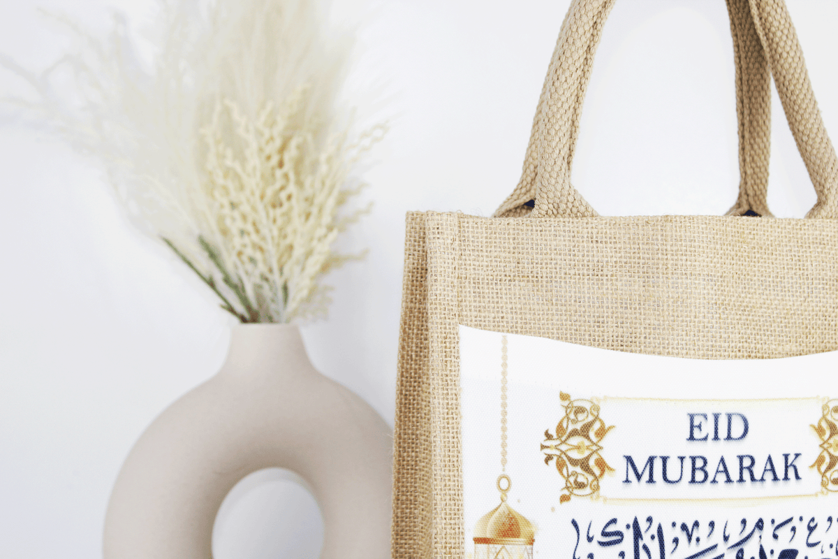 personalised eid mubarak party bag, personalised eid and ramadan gift