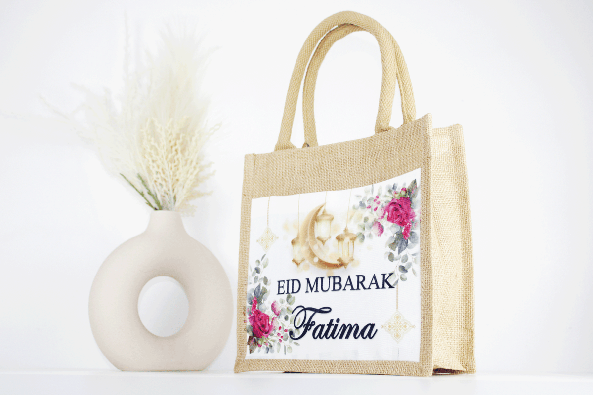 personalised eid mubarak party bag, personalised eid and ramadan gift