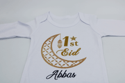 My First Eid Baby Body Suit Baby Eid Outfit