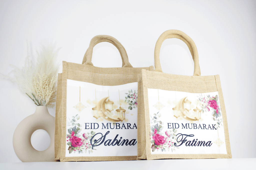personalised eid mubarak party bag, personalised eid and ramadan gift
