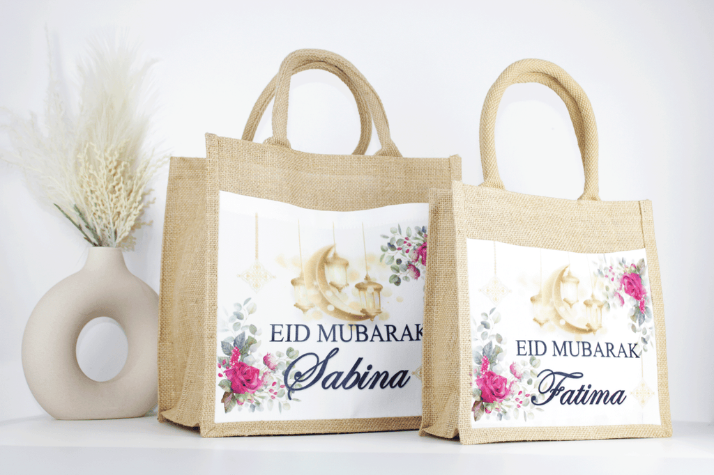 personalised eid mubarak party bag, personalised eid and ramadan gift