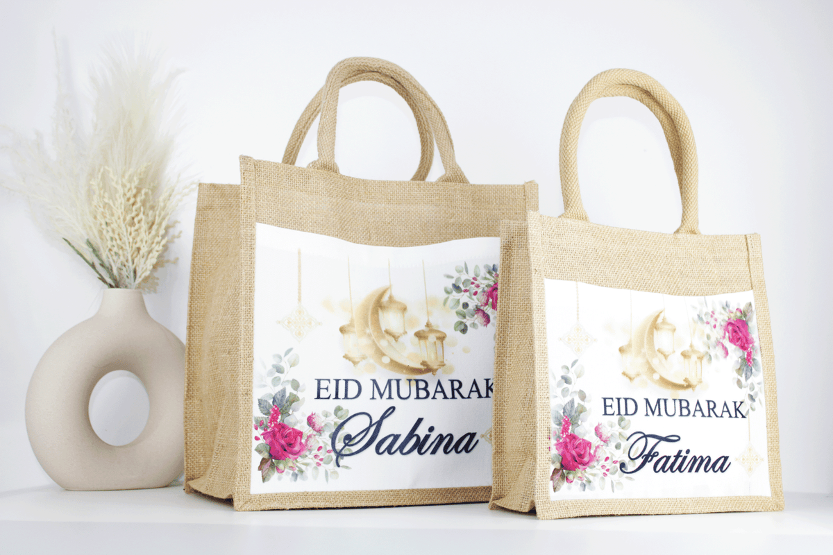 personalised eid mubarak party bag, personalised eid and ramadan gift