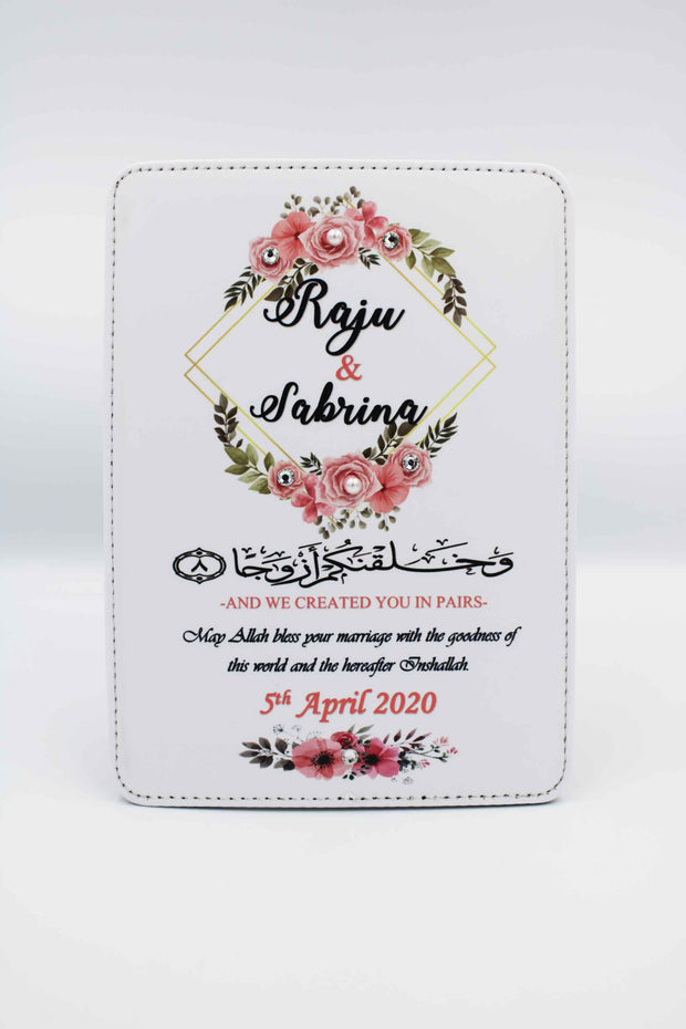 Wedding Couple Gift Set - PU Leather Frame