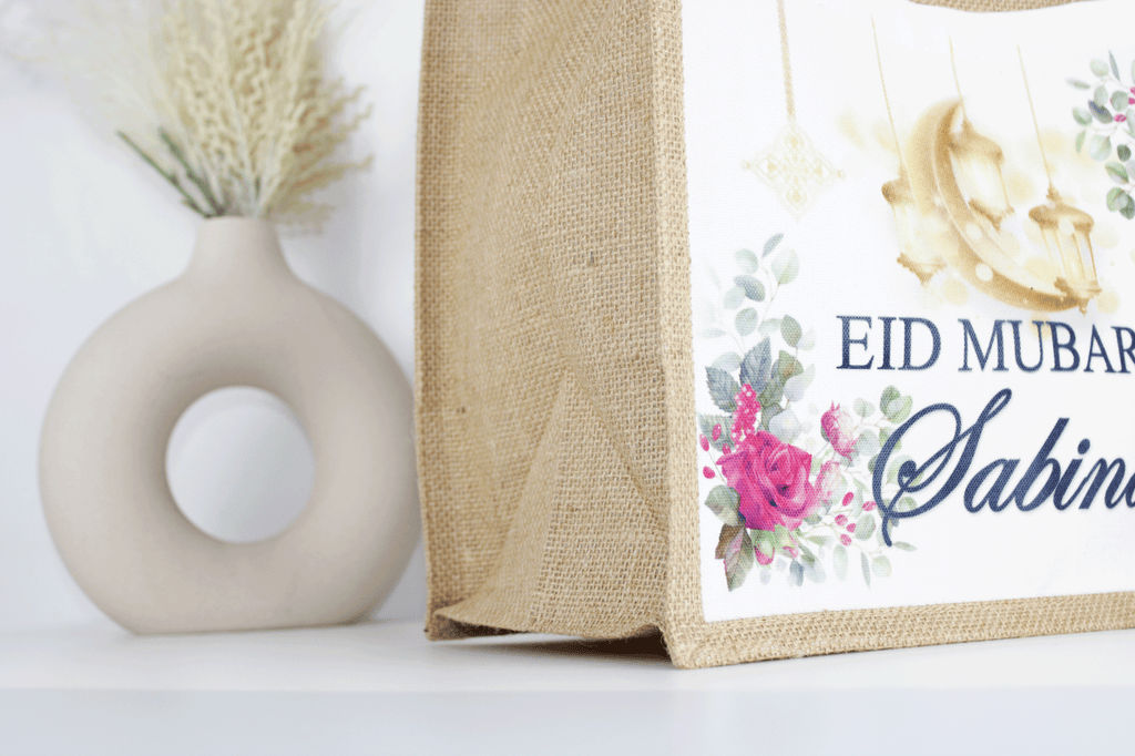 personalised eid mubarak party bag, personalised eid and ramadan gift