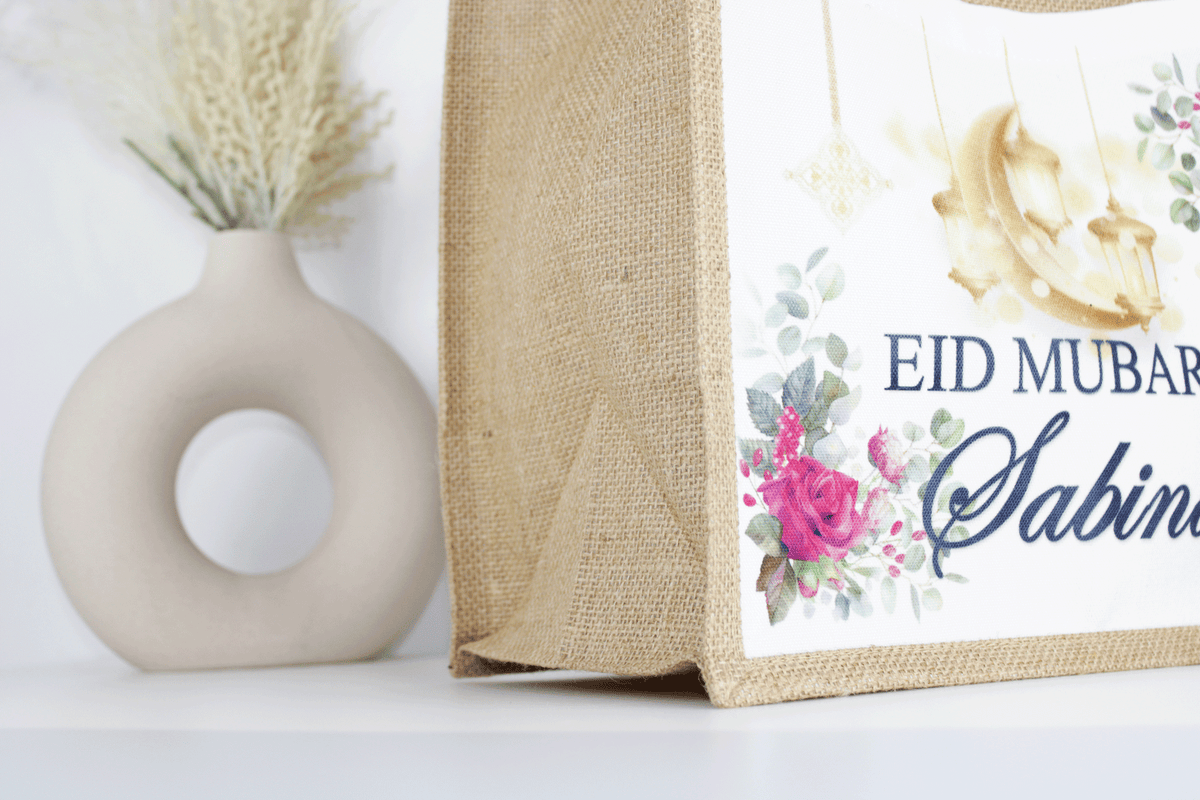personalised eid mubarak party bag, personalised eid and ramadan gift