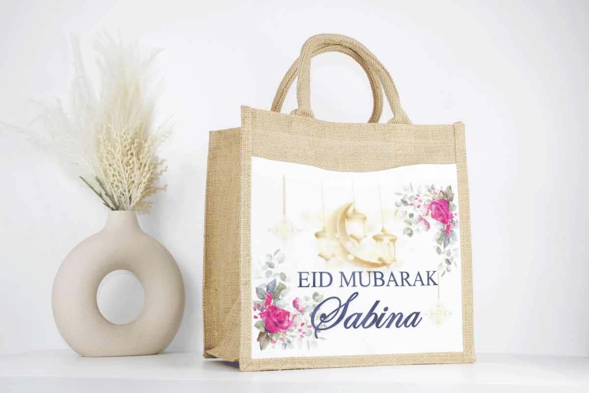 personalised eid mubarak party bag, personalised eid and ramadan gift