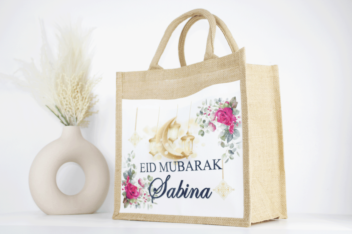 personalised eid mubarak party bag, personalised eid and ramadan gift