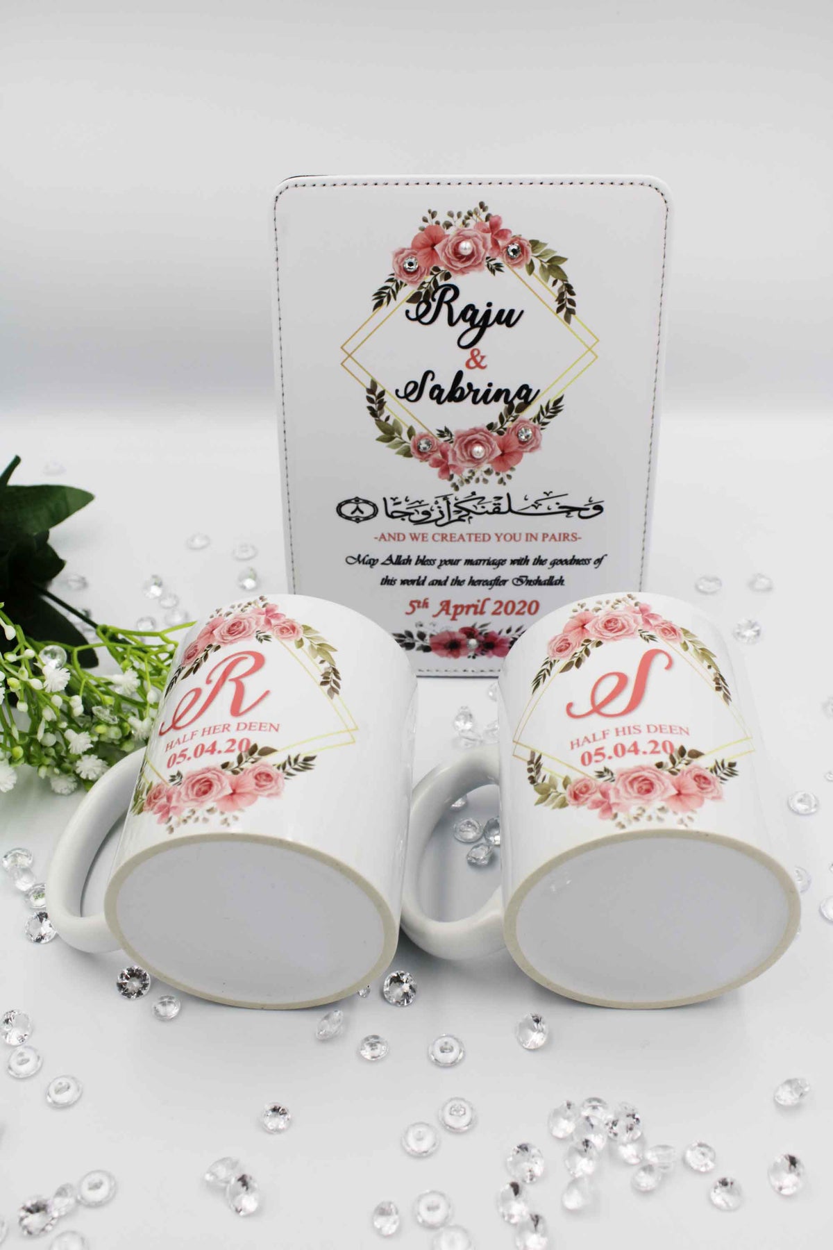 Wedding Couple Gift Set - PU Leather Frame