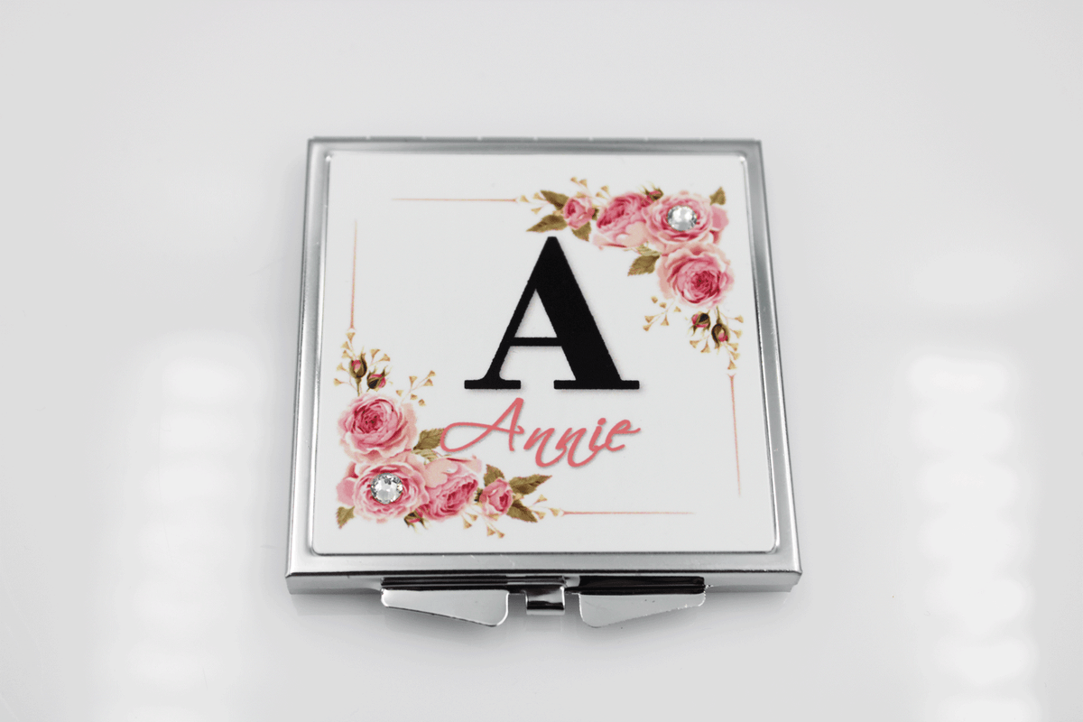 Compact Mirror- Silver Square