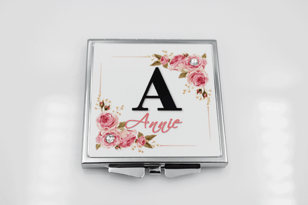 Compact Mirror- Silver Square