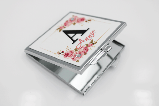 Compact Mirror- Silver Square