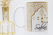 personalised eid mubarak mug, eid mubarak gift, eid table decor, eid gift, ramadan decor