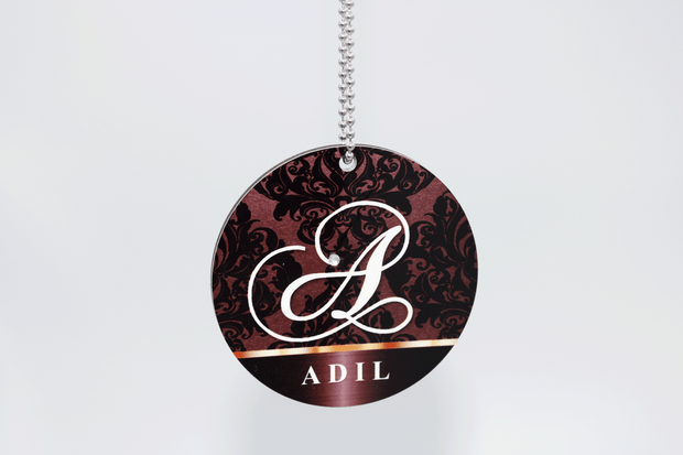 Car Hanging Travel Dua Accessory - Brown Damask