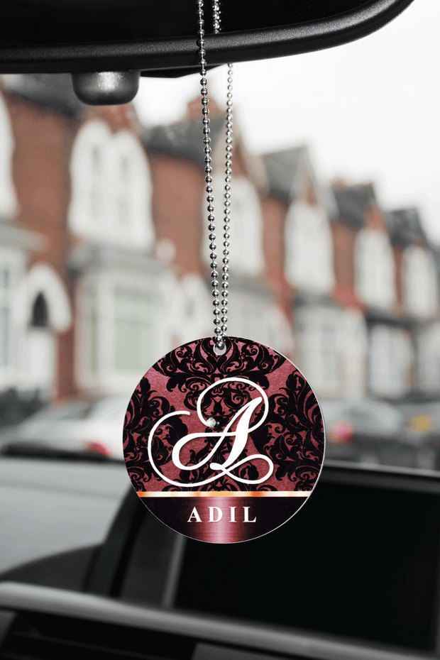 Car Hanging Travel Dua Accessory - Brown Damask