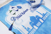 personalised kids prayer mat, personalised children's prayer mat, eid gift for kids, ramadan gifts for kids, kids prayer rug