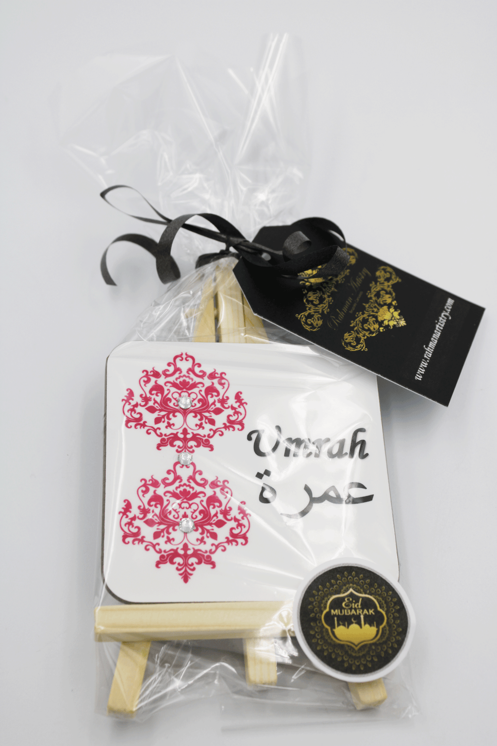 Mini Name Easel - Pink Damask