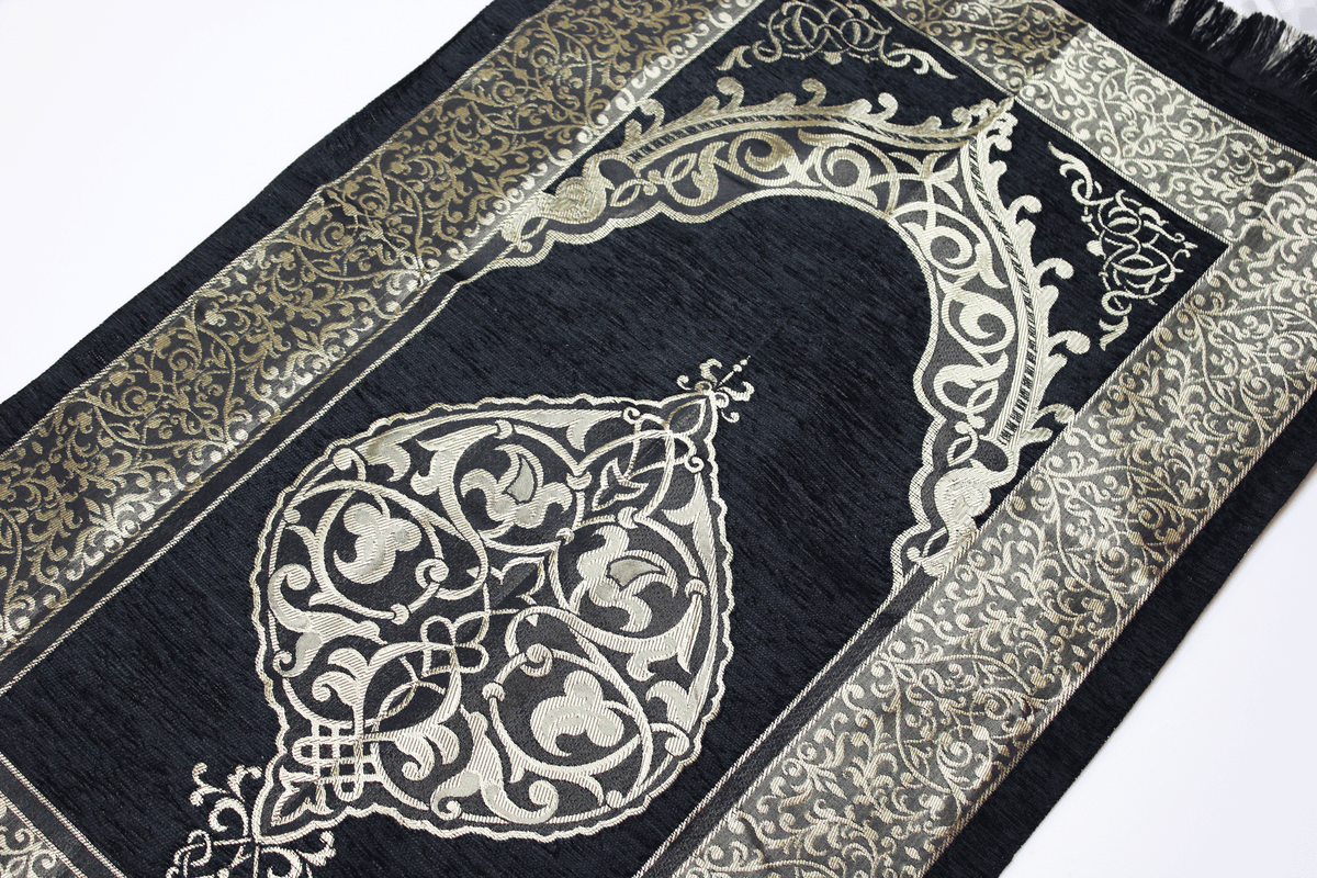 Prayer Mat Gift Set - Black