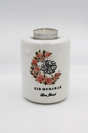 Eid Candle Holder - Rose Crescent