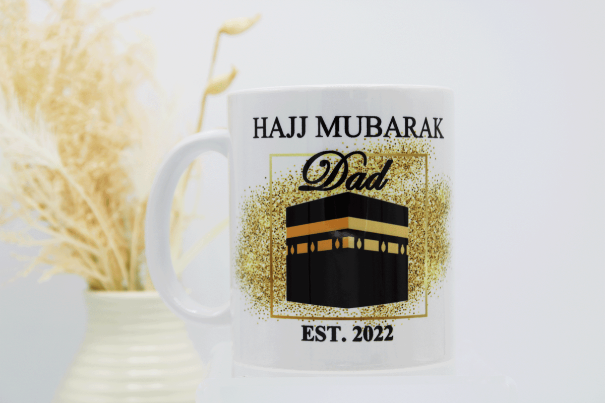 Hajj Mubarak Mug - Glitter Kabah