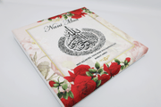 Ayatul Kursi Canvas - Red Floral