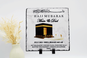 personalised hajj mubarak frame, hajj frame, islamic gift, hajji gift, hajj gift ideas