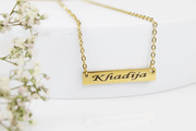 Personalised Rectangle Necklace