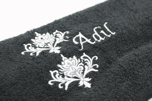 Embroidery Hand Towel - Signature Damask