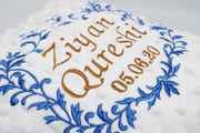 Blue Wreath Blanket