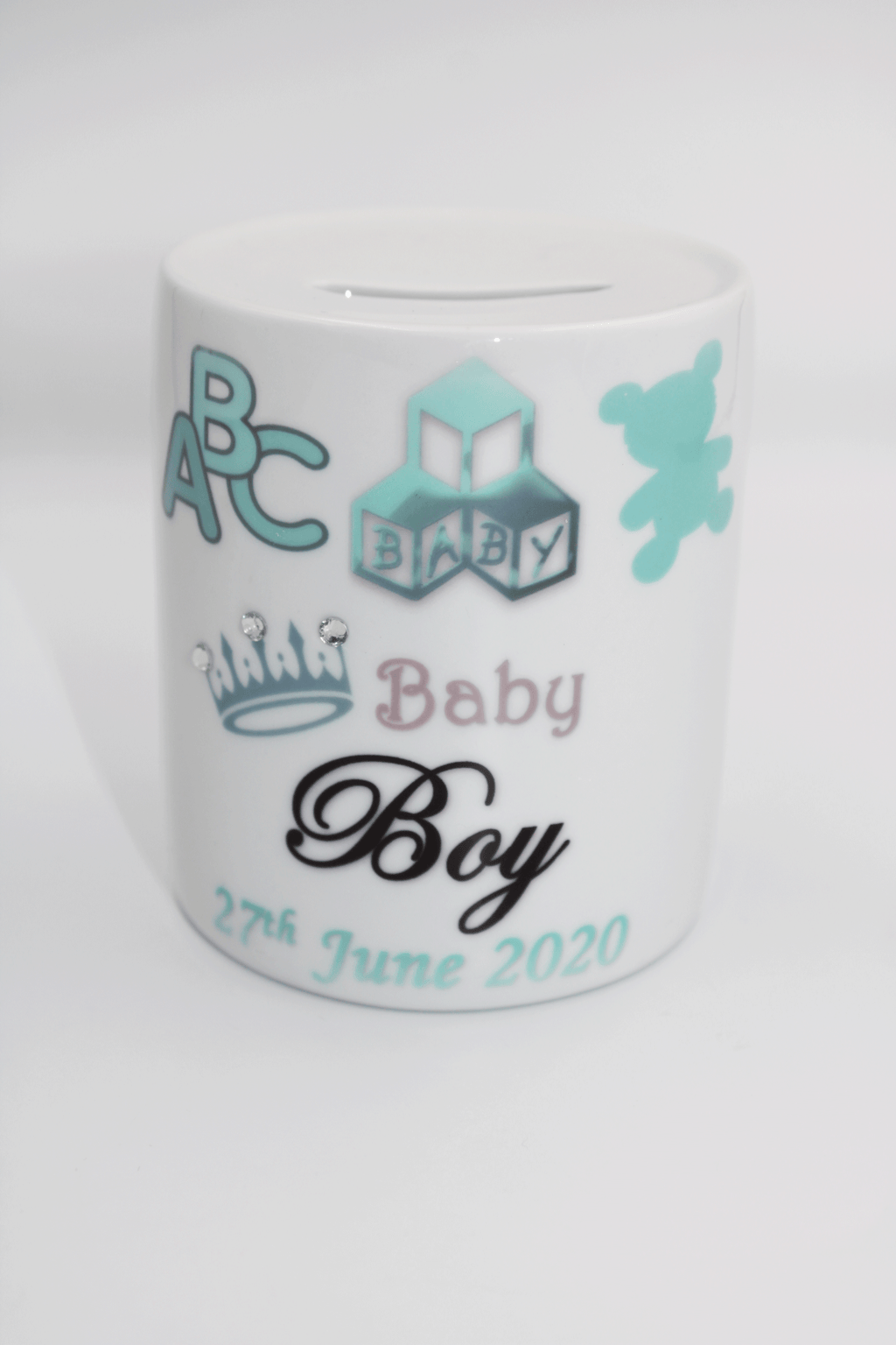 Children's Money Bank - Baby Boy Theme