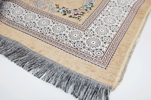 Floral Personalised Prayer Mat - Camel