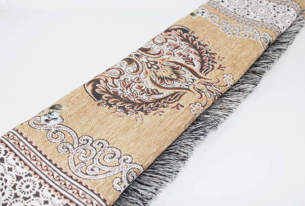 Floral Personalised Prayer Mat - Camel