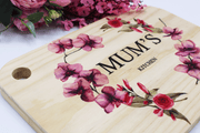 Personalised Mother's Day chopping board, perosnalised wooden chopping board, islamic mothers day gift