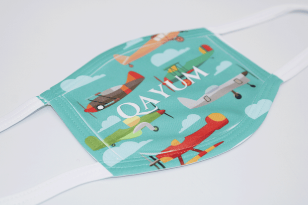 Kid's Face Mask- Aeroplane Design