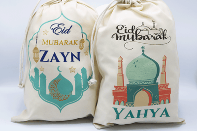 personalised eid sack, eid gift bag, eid gift for kids, eid gift ideas