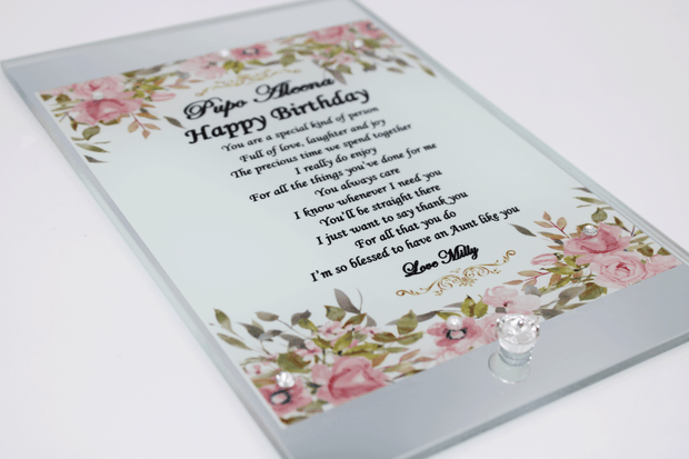 Birthday Frame - Pink Mirror Design