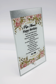 Birthday Frame - Pink Mirror Design