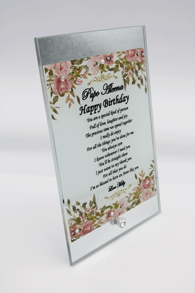 Birthday Frame - Pink Mirror Design