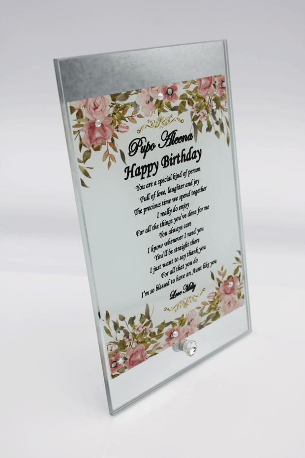 Birthday Frame - Pink Mirror Design