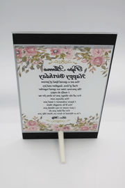 Birthday Frame - Pink Mirror Design